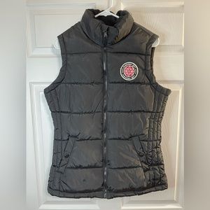 Madden Girl Black Puffer Vest Size Medium w/Pockets Snap Closure
